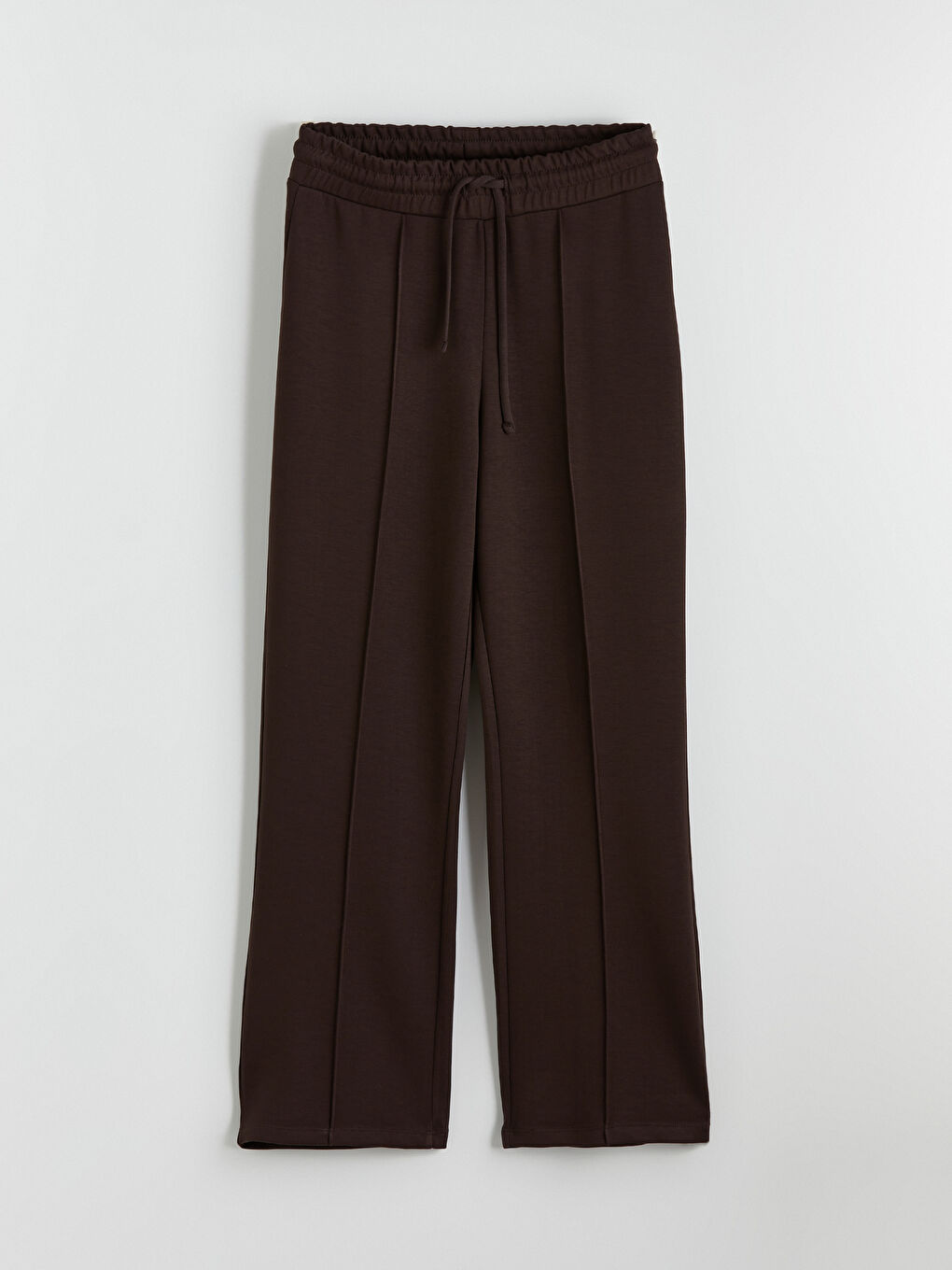 Women's Wide Leg Sweatpants with Elastic Waistband-4