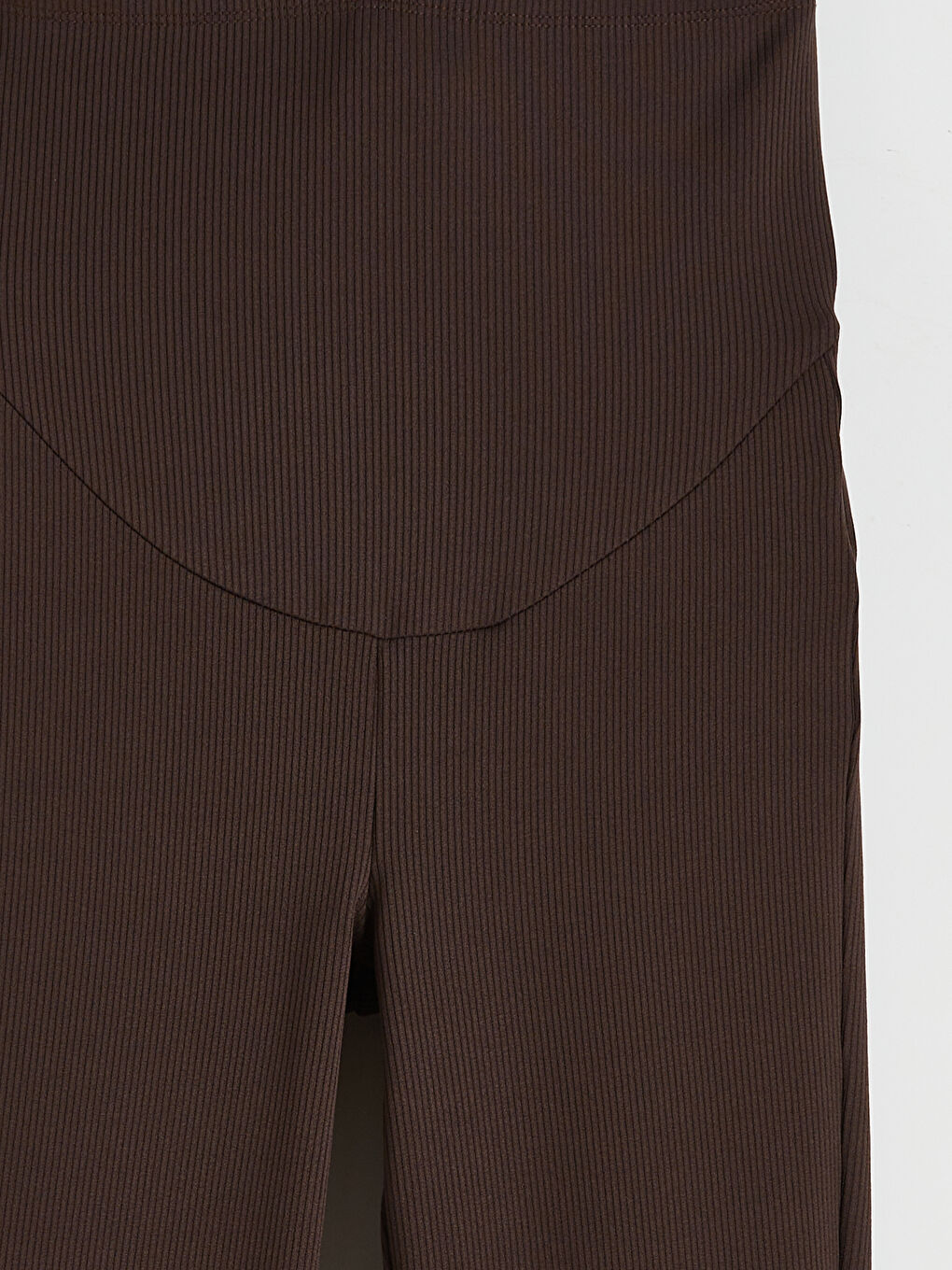 Kahverengi Karın Panelli İspanyol Paça Hamile Tayt-1