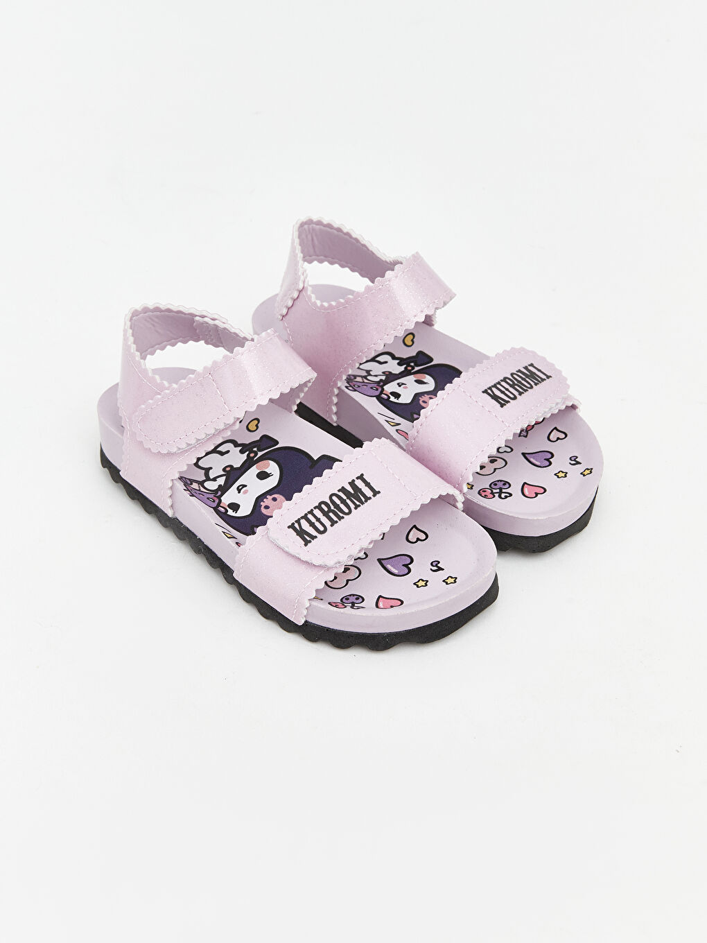 Lila Kuromi Baskılı Kız Çocuk Sandalet