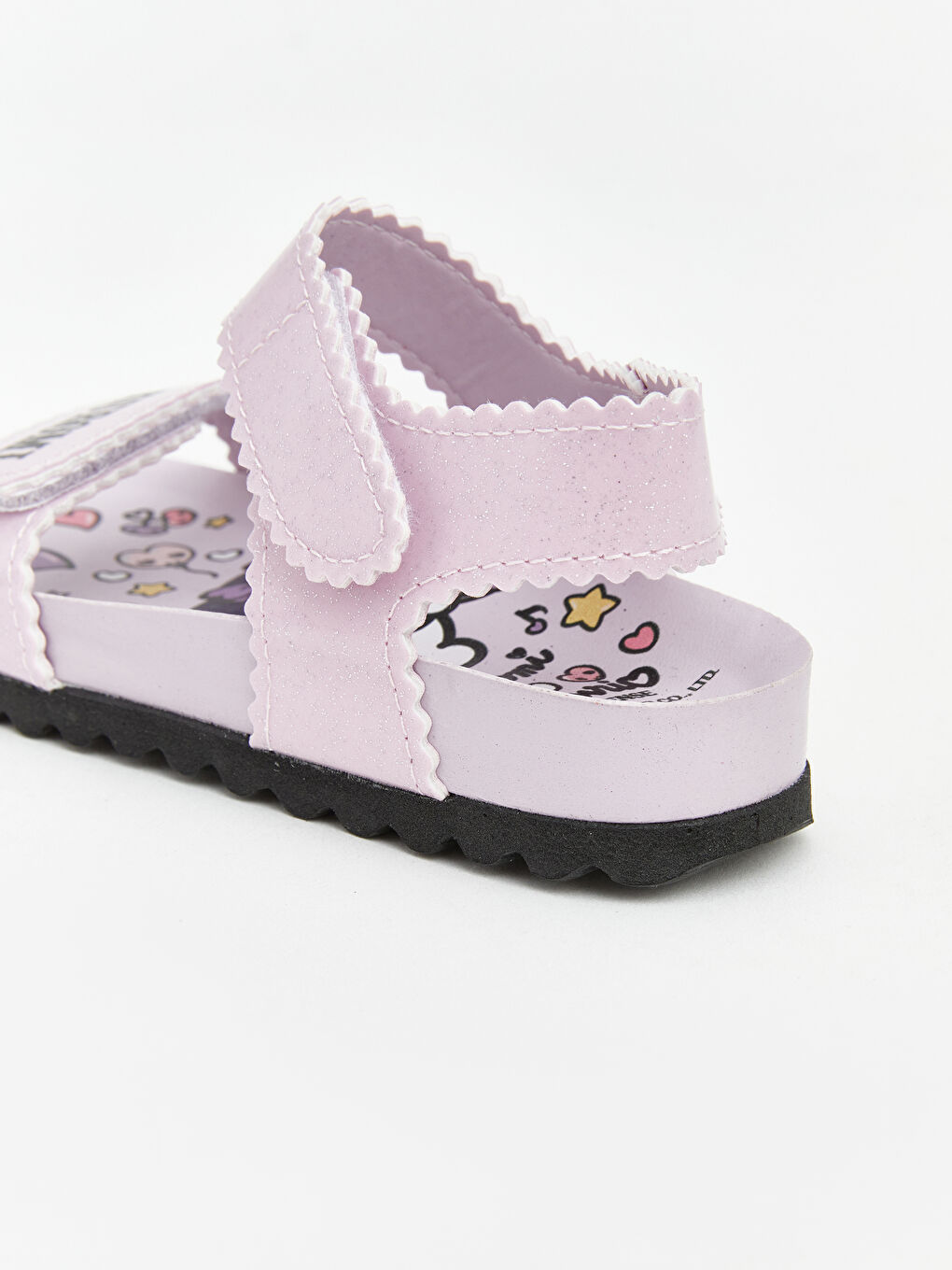 Lila Kuromi Baskılı Kız Çocuk Sandalet-3