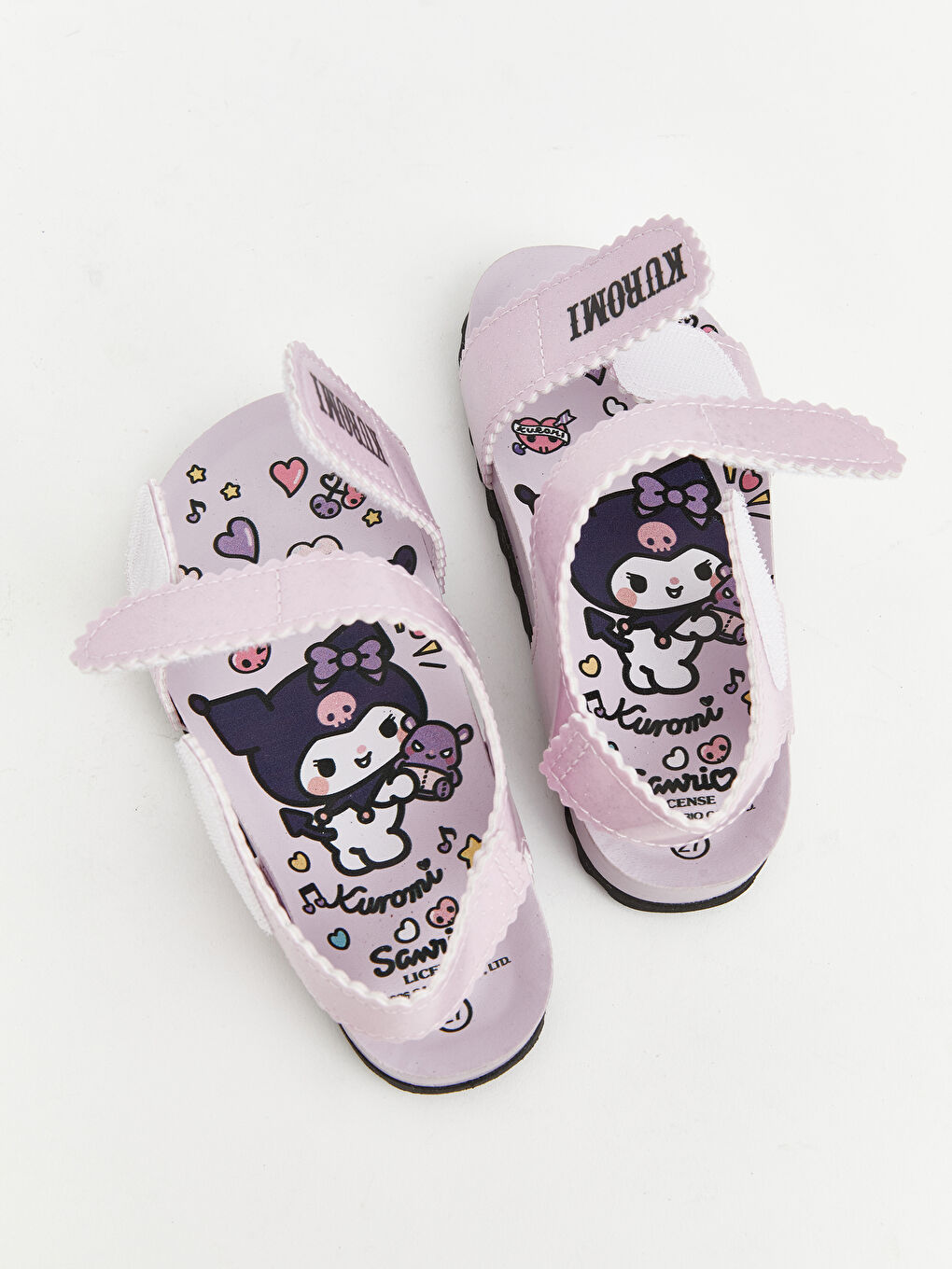 Lila Kuromi Baskılı Kız Çocuk Sandalet-4