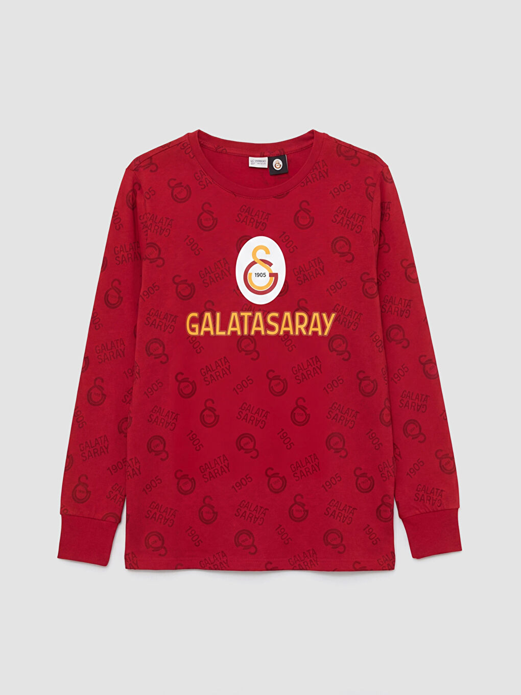 Kırmızı Galatasaray Baskılı Erkek Çocuk Pijama Üst