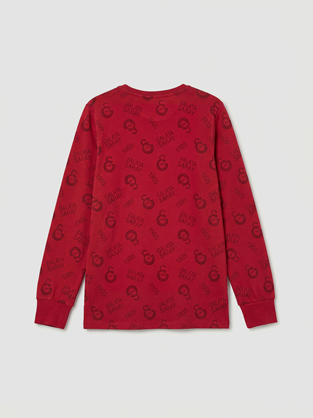 Kırmızı Galatasaray Baskılı Erkek Çocuk Pijama Üst-1