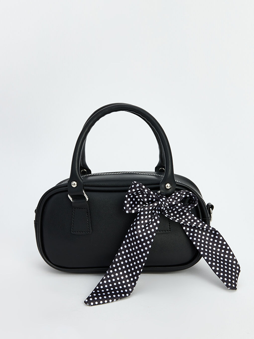 Girls' shoulder bag with scarf detail.-1