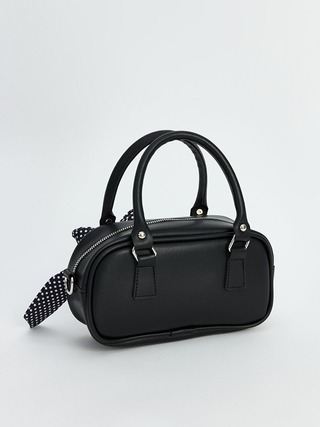 Girls' shoulder bag with scarf detail.-3