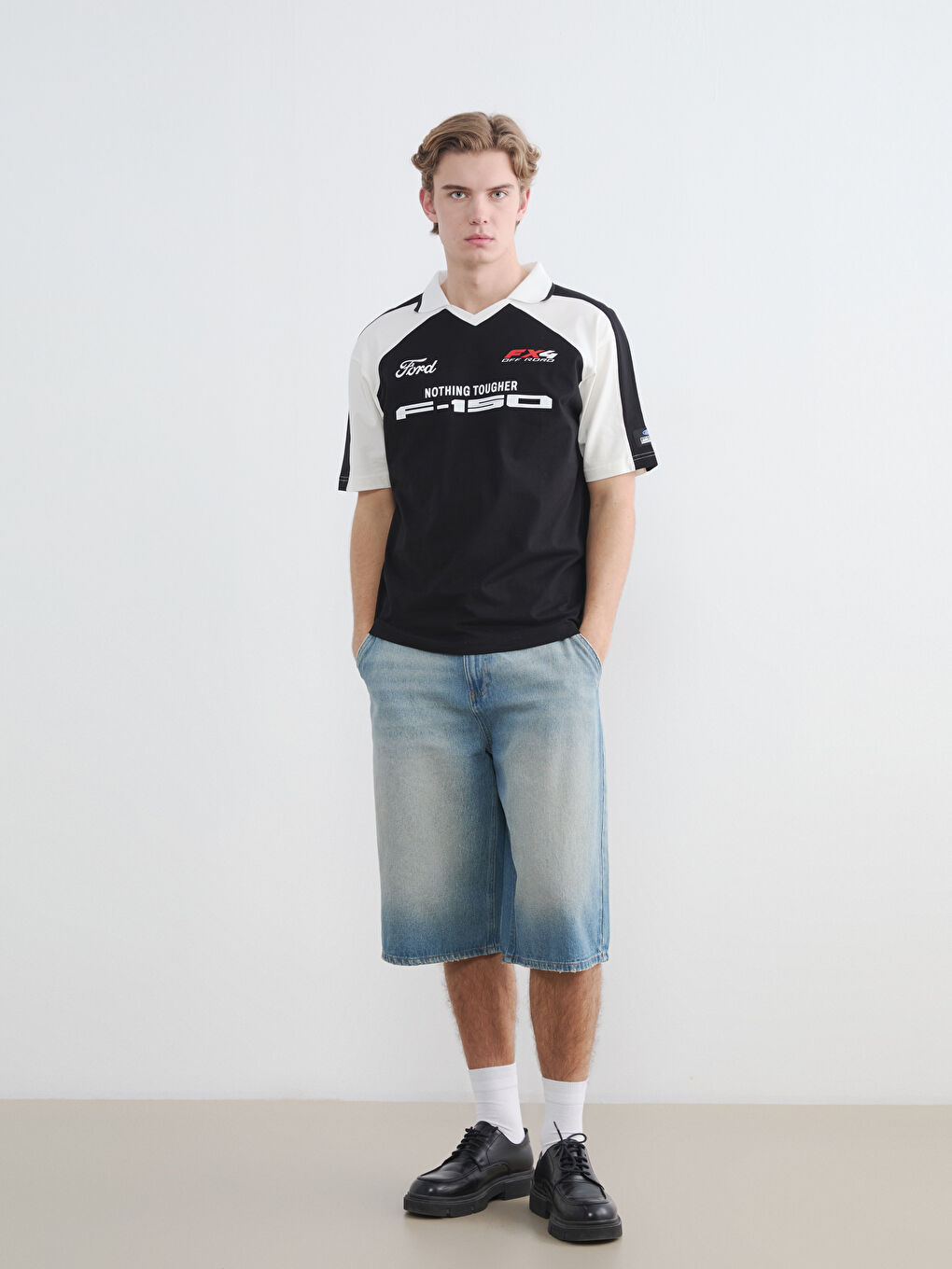 Мужчины Черный футболка-1