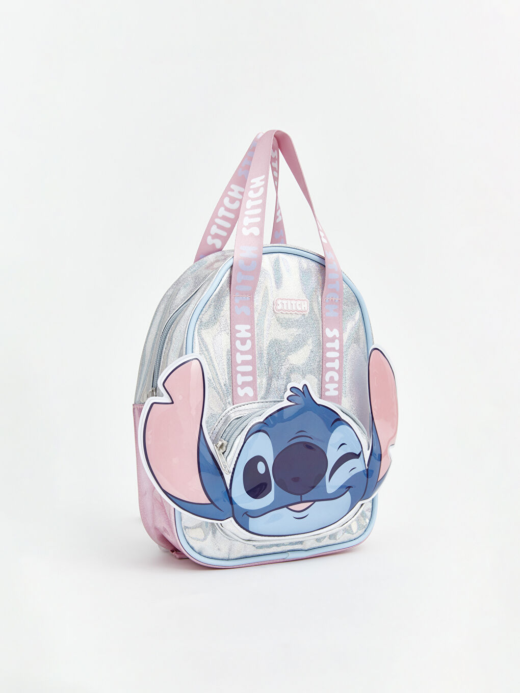 Mavi Lilo ve Stitch Baskılı Kız Çocuk Sırt Çantası-1