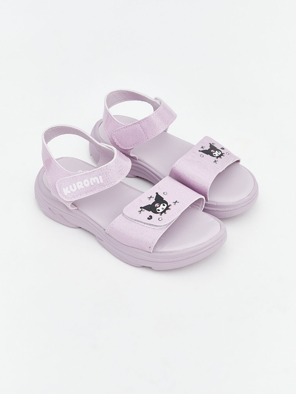 Lila Kuromi Baskılı Kız Çocuk Sandalet