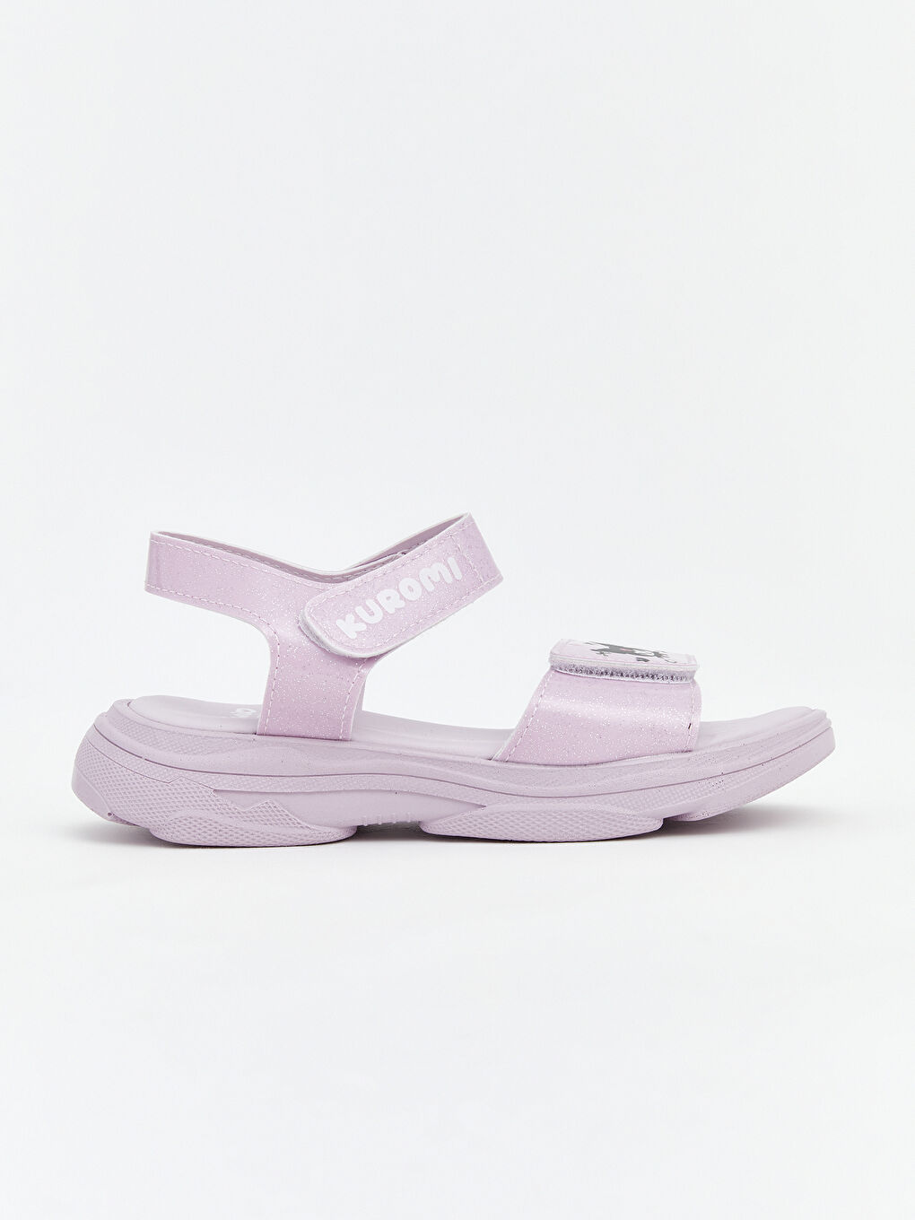Lila Kuromi Baskılı Kız Çocuk Sandalet-1