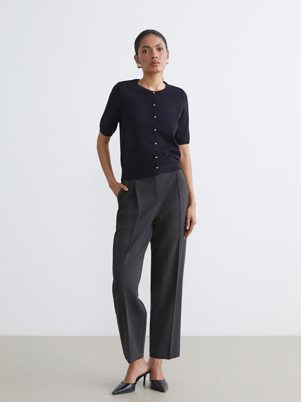 TAMNO PLAVA Kardigan Žena-1