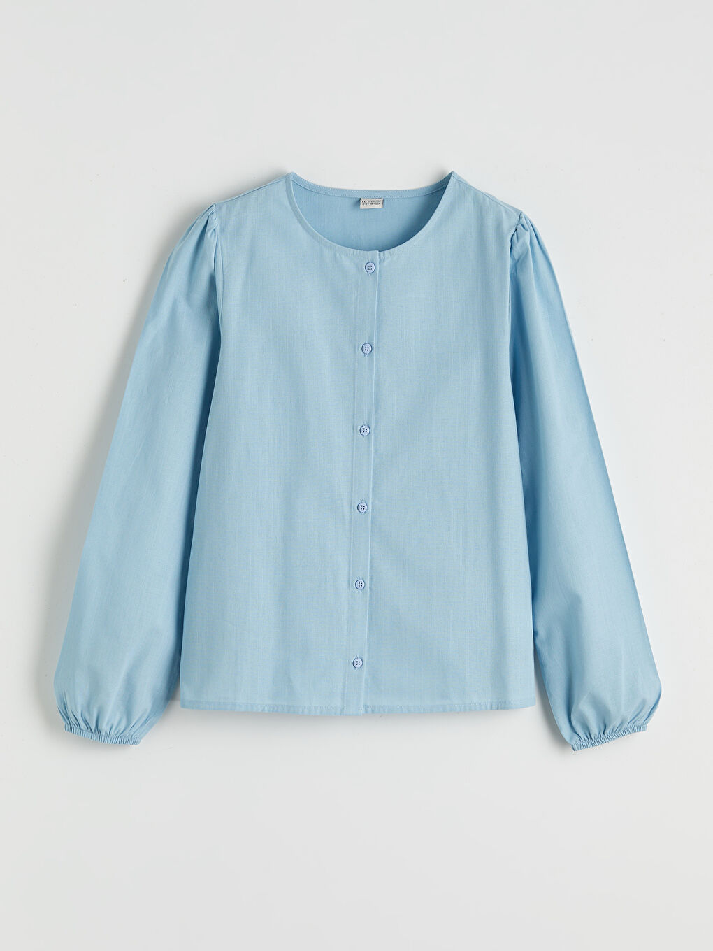 Mavi Bisiklet Yaka Kız Çocuk Poplin Gömlek-2