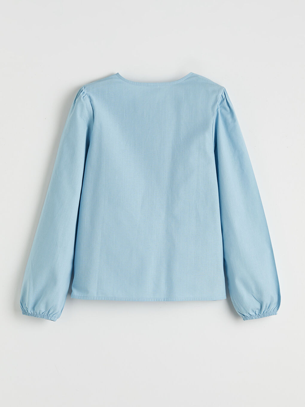 Mavi Bisiklet Yaka Kız Çocuk Poplin Gömlek-3