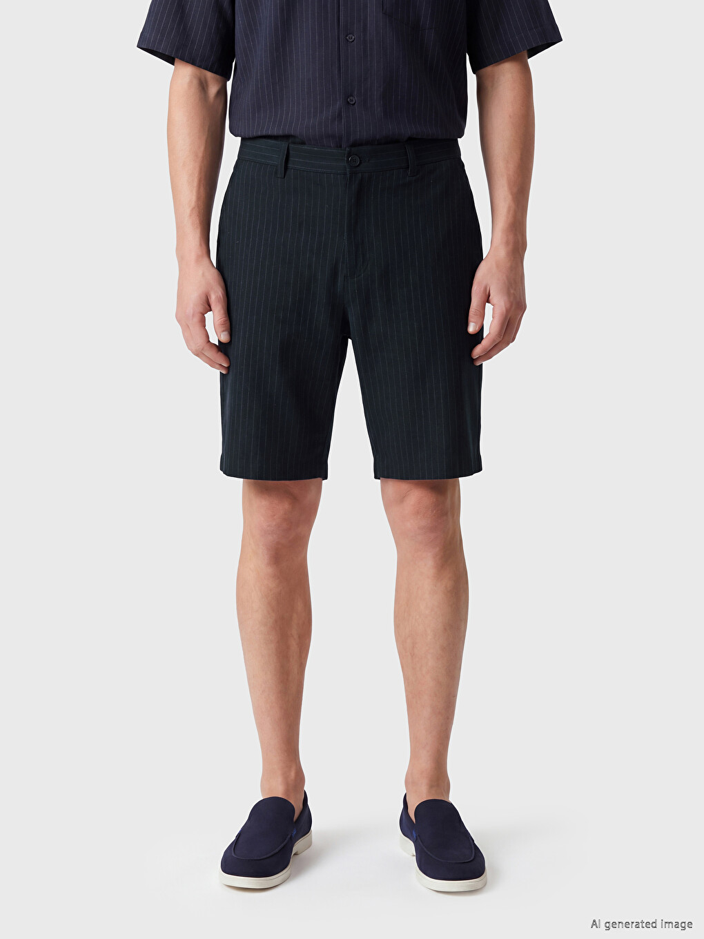 Man Navy Shorts-1
