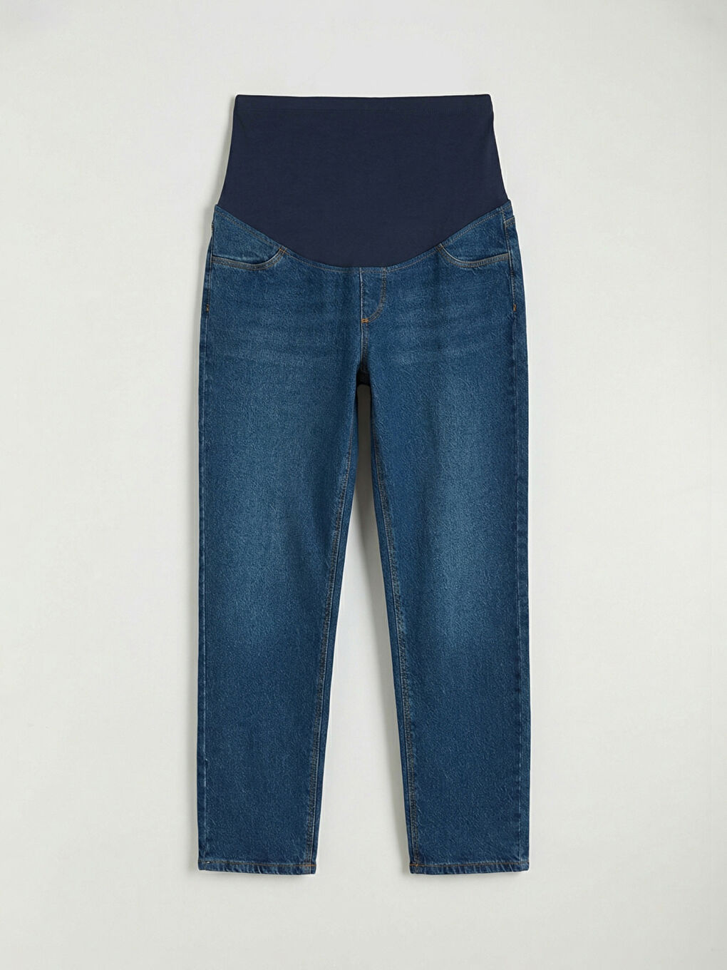 İndigo Karın Panelli Mom Fit Hamile Jean Pantolon