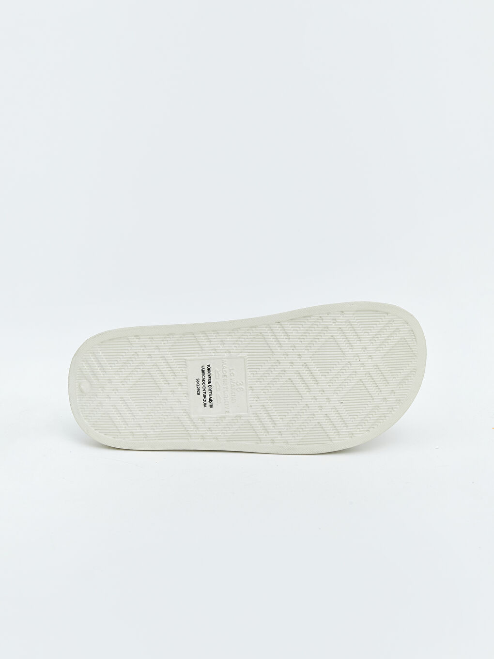 Bej Tek Bantlı Kadın Terlik-4