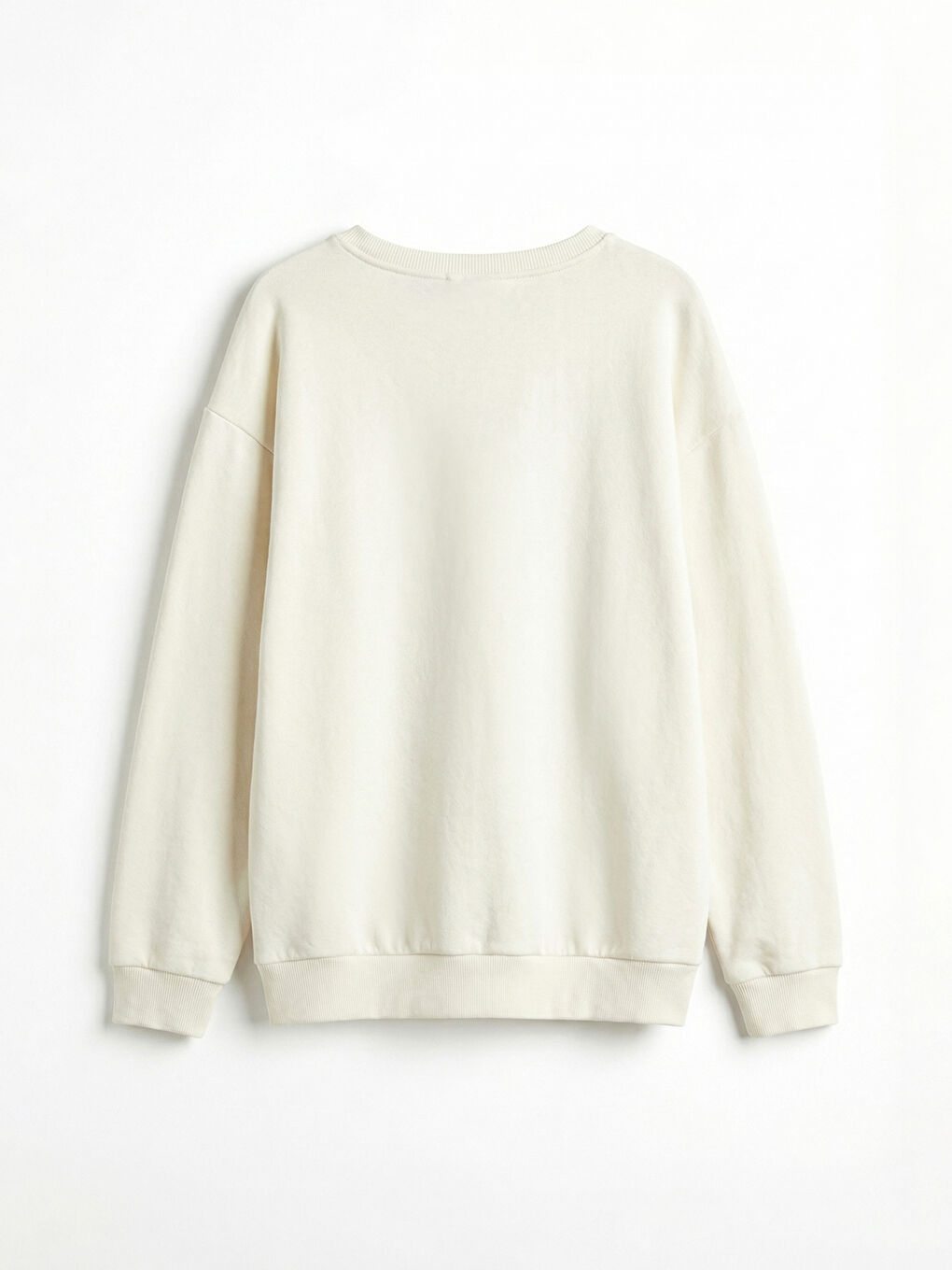 Ekru Bisiklet Yaka Sonic Baskılı Erkek Çocuk Sweatshirt-1