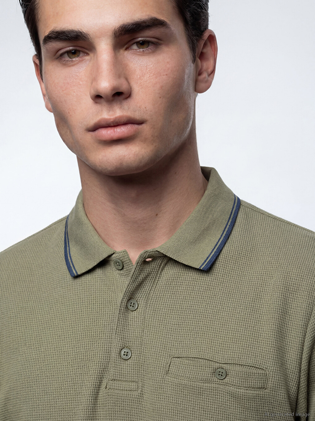 Polo Collar Men's T-shirt-2