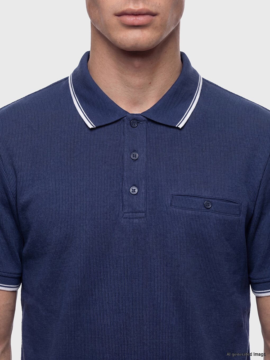 T-shirt Me Jakë Polo Për Burra-2