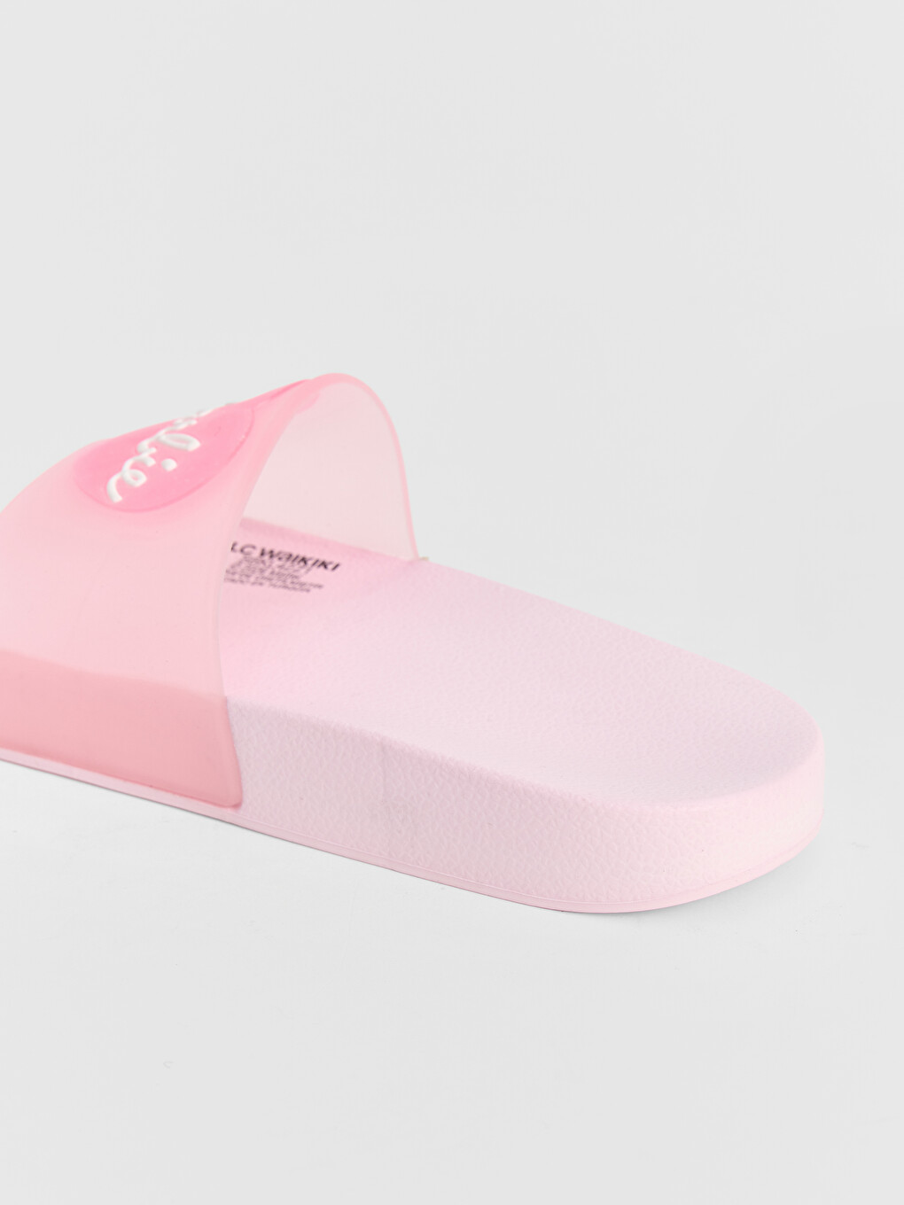 Pembe Kız Çocuk Barbie Baskılı Terlik-2