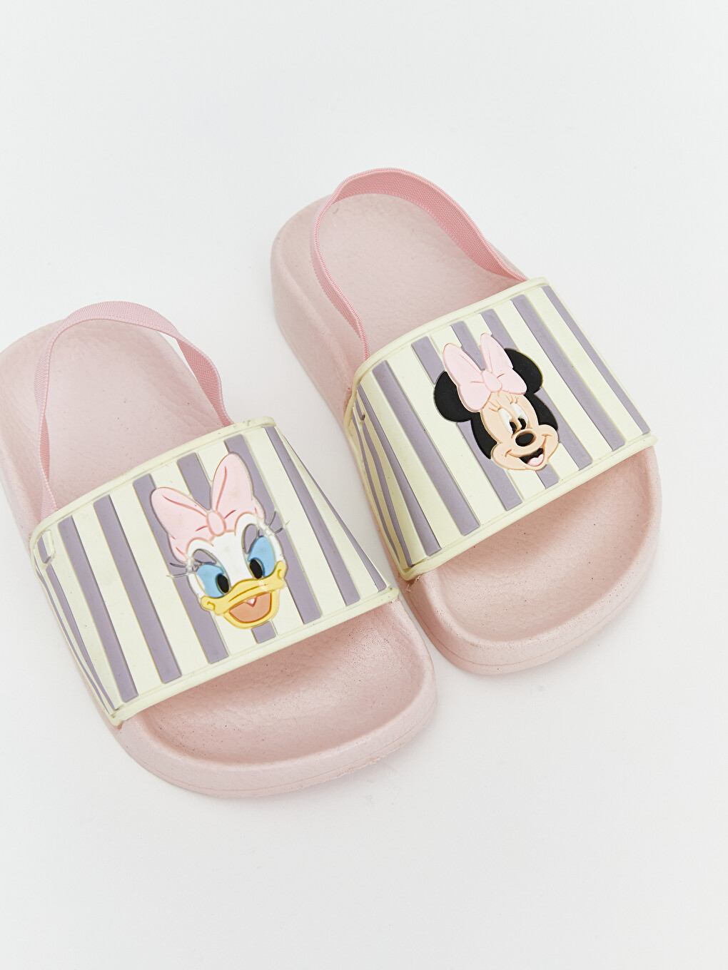 Pembe Minnie Mouse Baskılı Kız Çocuk Terlik-2