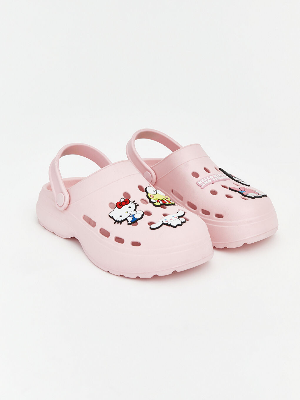 Pembe Hello Kitty Baskılı Kız Çocuk Sandalet