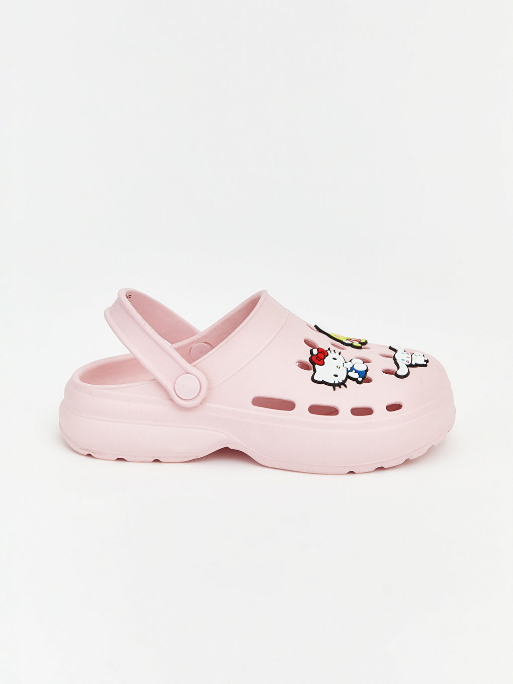 Pembe Hello Kitty Baskılı Kız Çocuk Sandalet-1