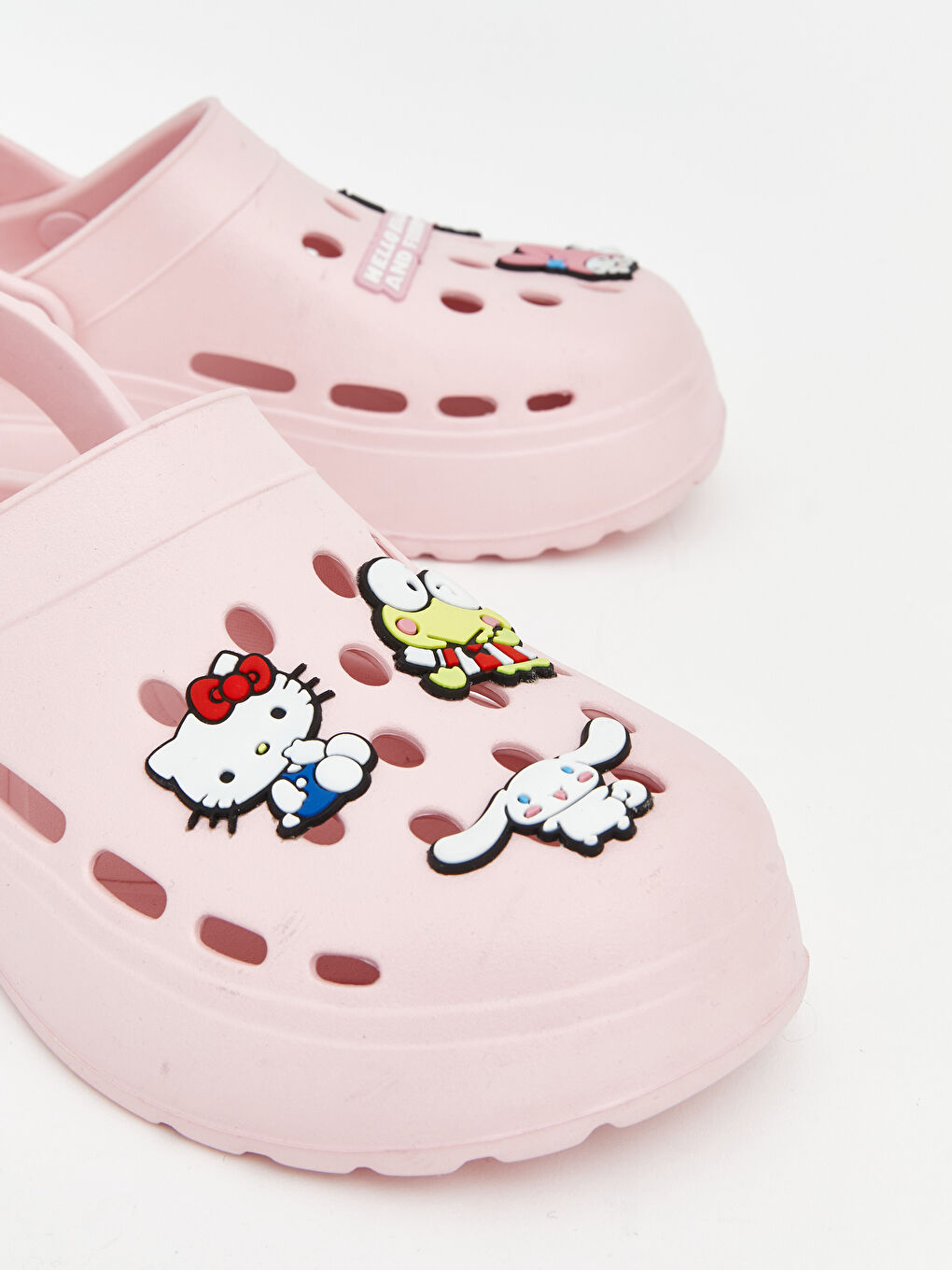 Pembe Hello Kitty Baskılı Kız Çocuk Sandalet-2