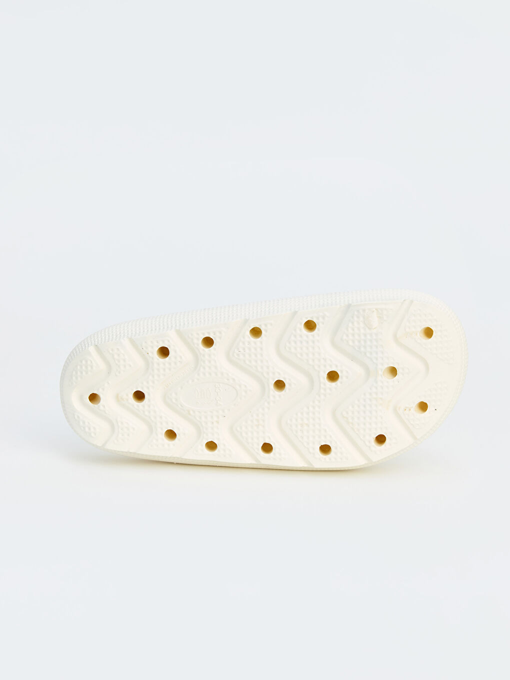 Beyaz Kız Çocuk Slogan Baskılı Terlik-3