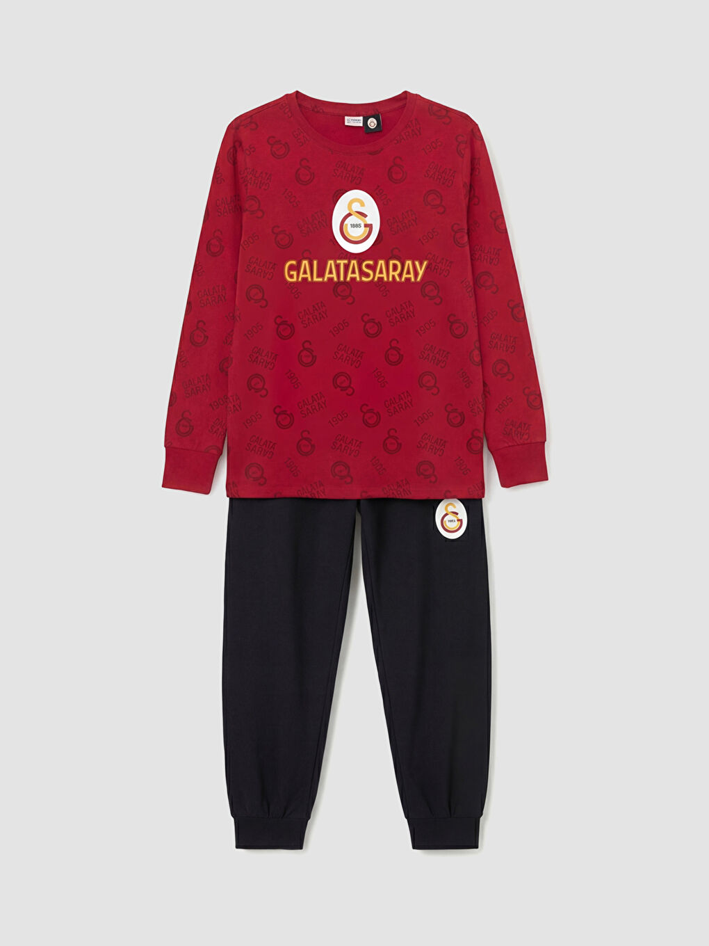 Kırmızı Galatasaray Baskılı Erkek Çocuk Pijama Takım
