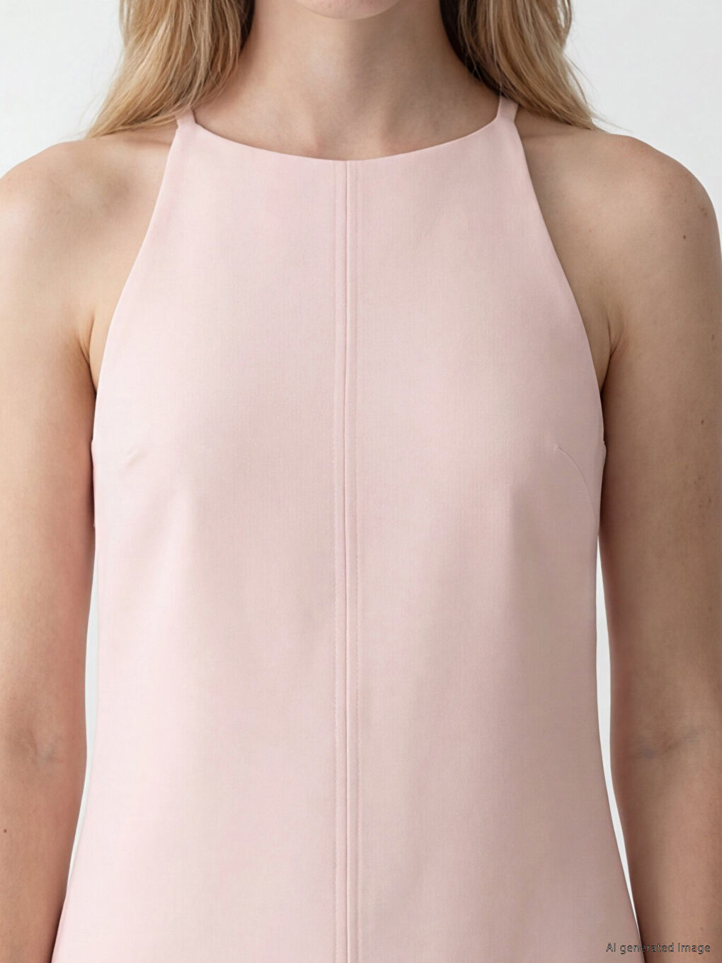 Halter Neck Mini Dress-1