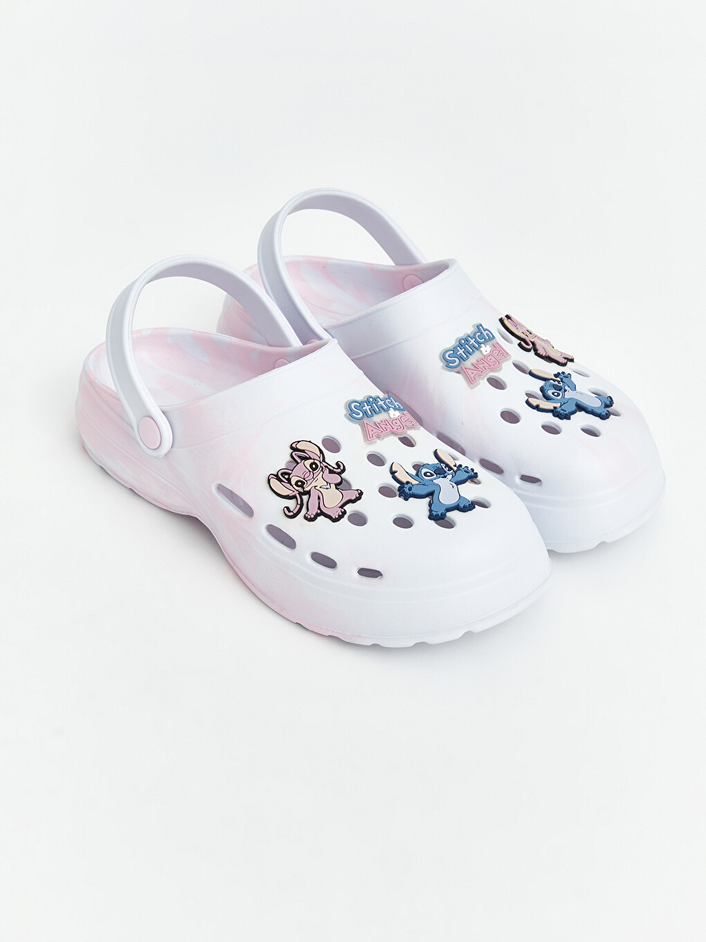 Pembe Lilo & Stitch Baskılı Kız Çocuk Plaj Sandaleti
