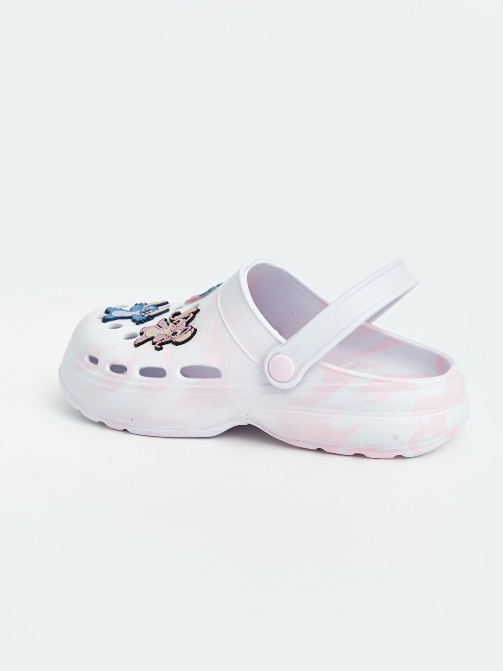 Pembe Lilo & Stitch Baskılı Kız Çocuk Plaj Sandaleti-2