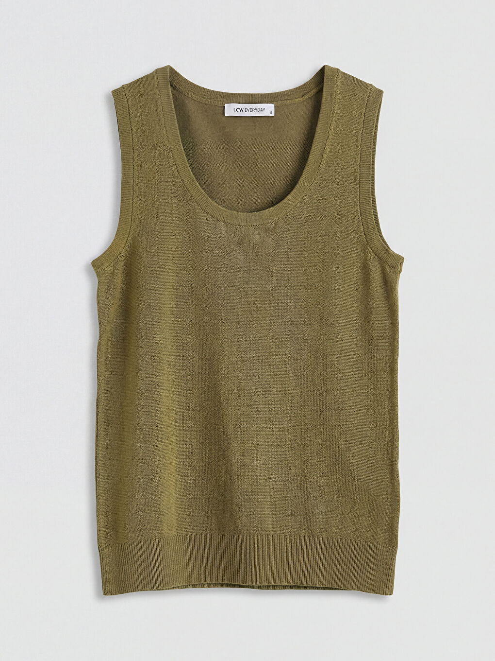 Yeşil U Yaka Kadın Triko Atlet