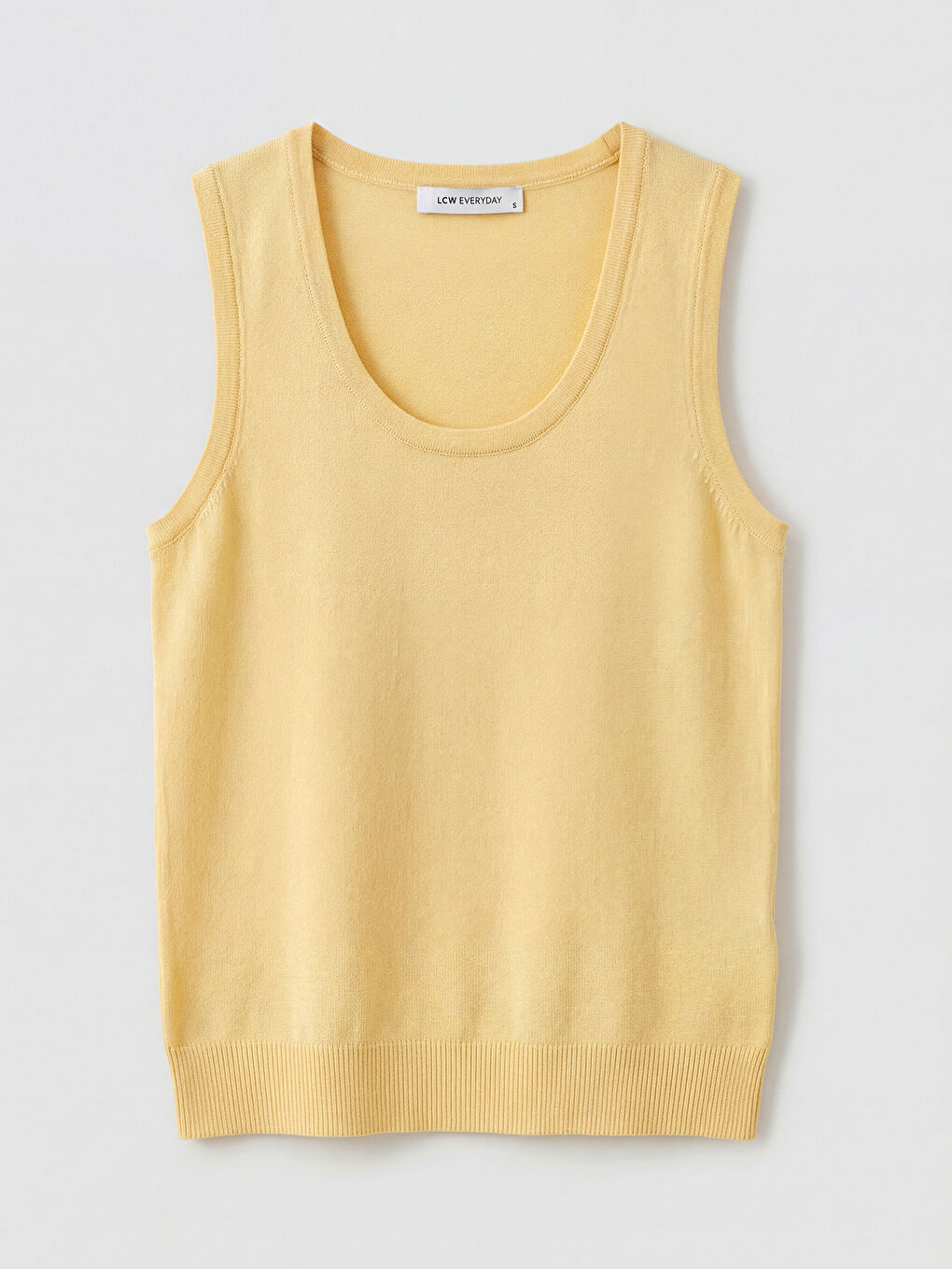 Sarı U Yaka Kadın Triko Atlet