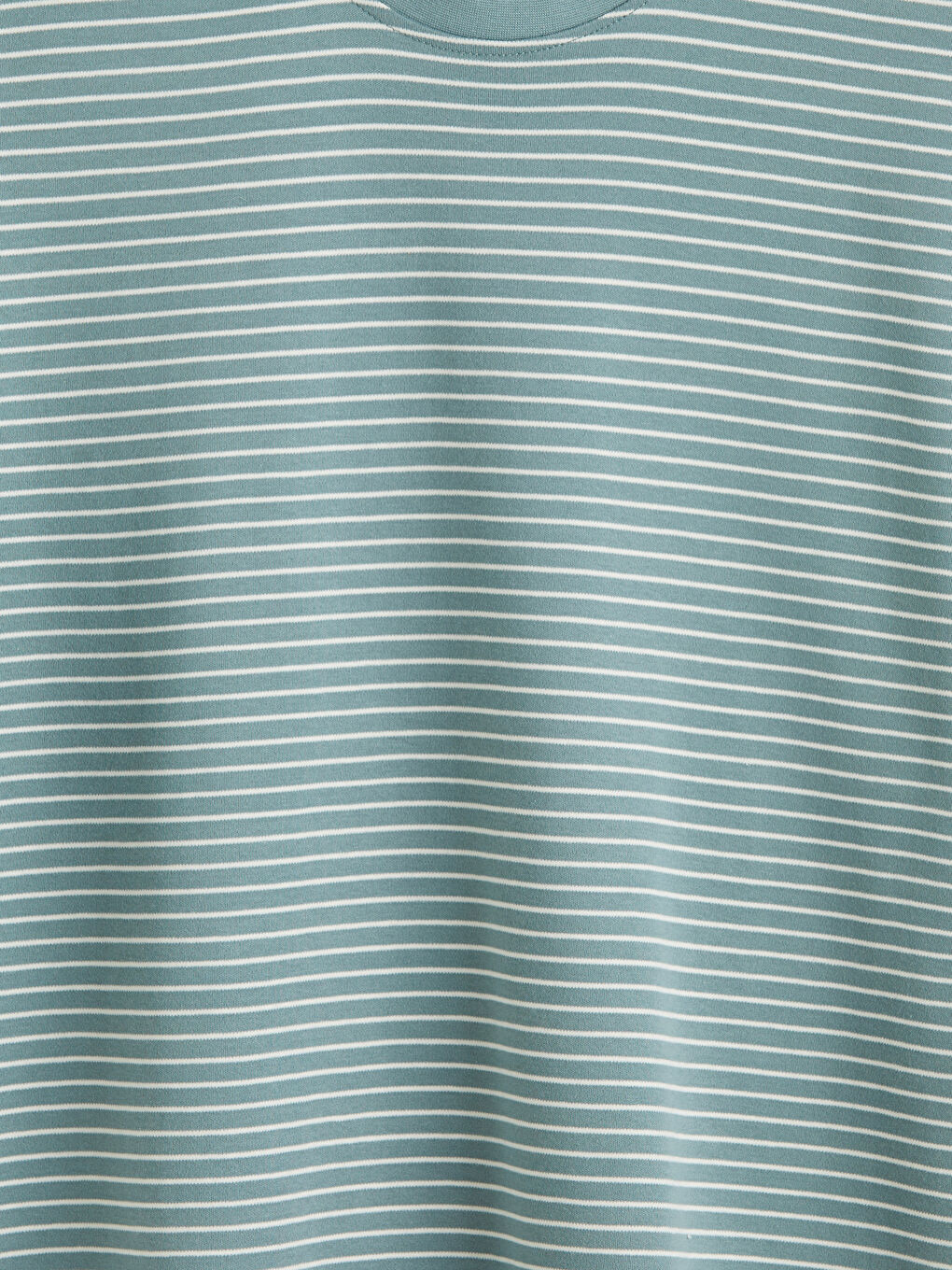 Yeşil Bisiklet Yaka Çizgili Erkek Tişört-1