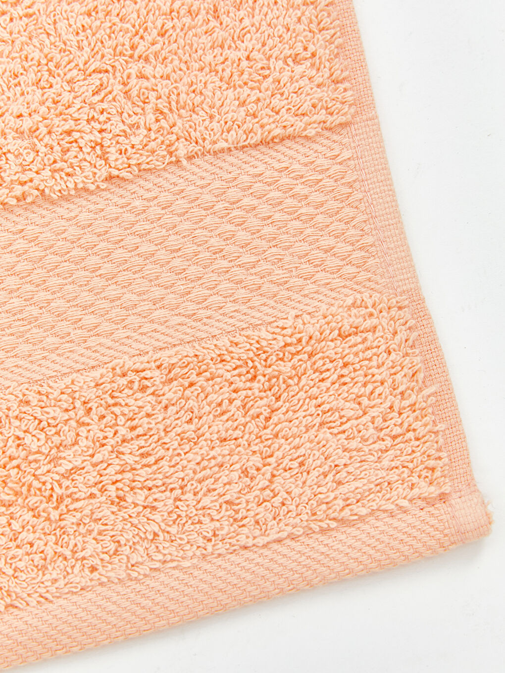 Mercan Çizgili Pamuklu Yüz Havlusu 50x80 cm-1