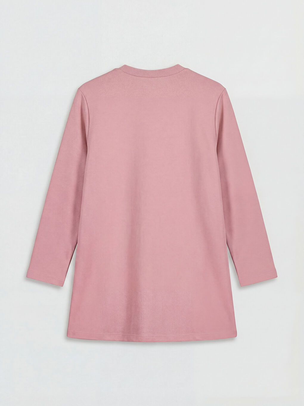 Lila Bisiklet Yaka Kadın Sweatshirt Tunik	-1