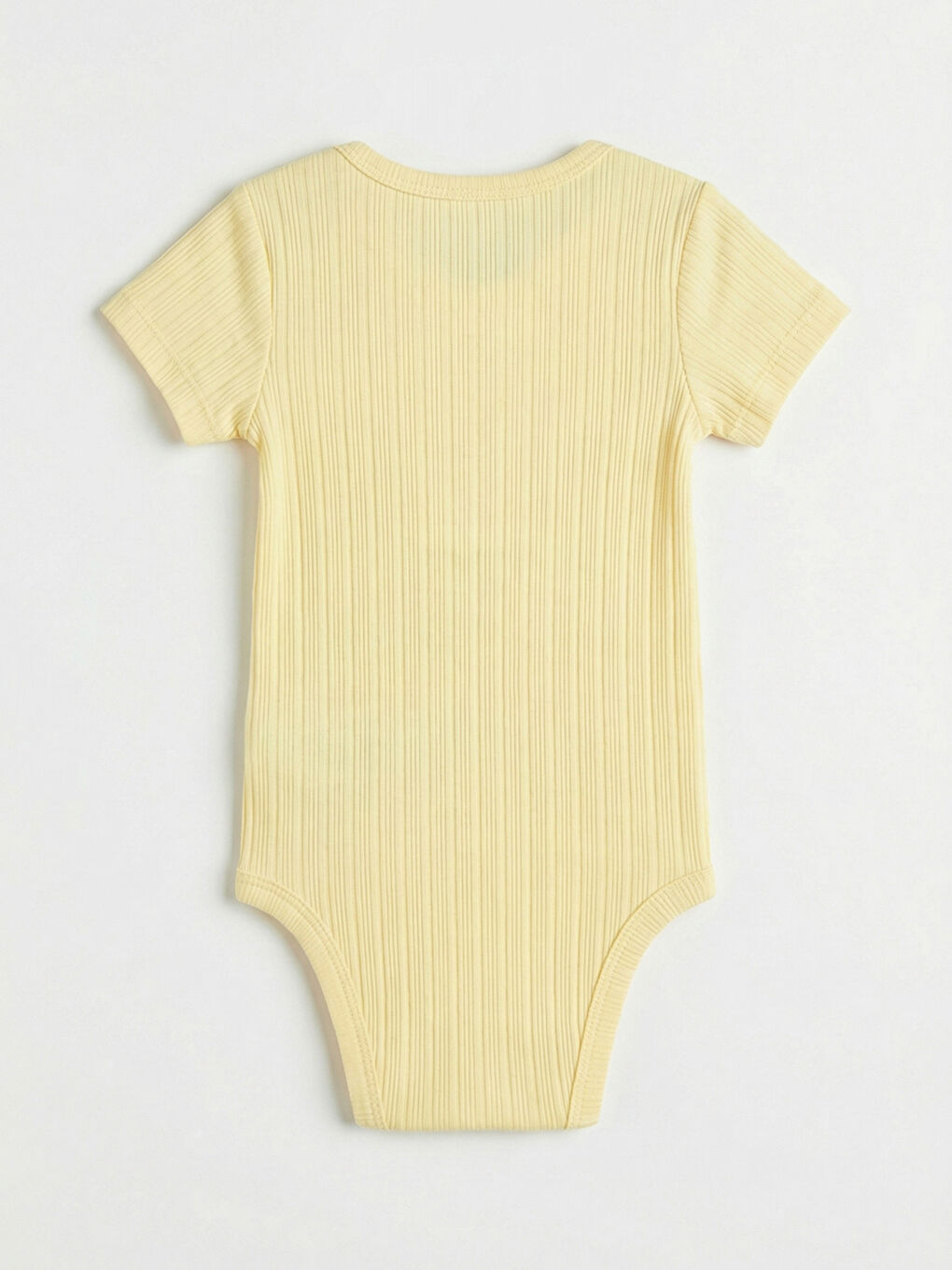 Sarı Bisiklet Yaka Kız Bebek Çıtçıtlı Body-1