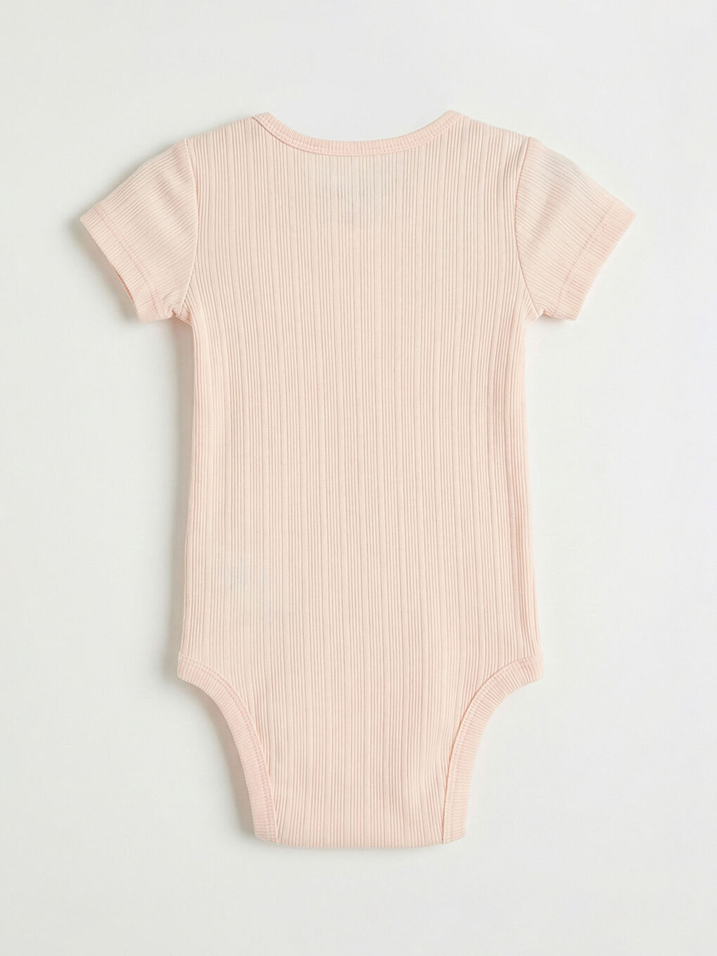 Pembe Bisiklet Yaka Kız Bebek Çıtçıtlı Body-1