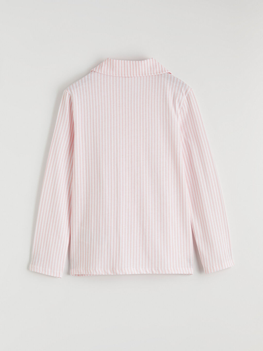 Pembe Gömlek Yaka Kız Çocuk Pijama Takım-3