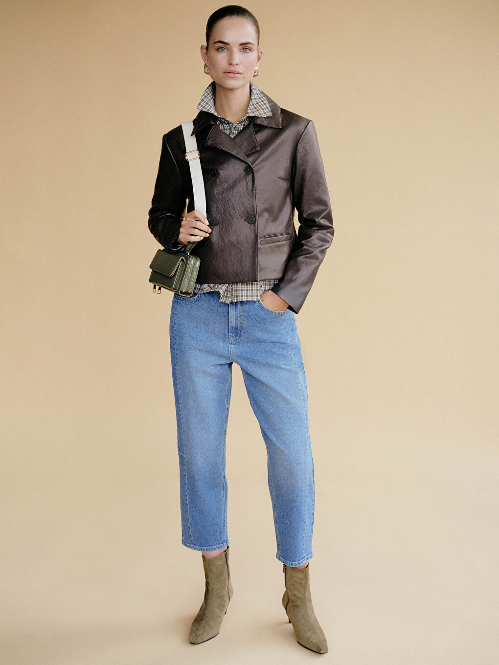 İndigo Barrel Fit Kadın Jean Pantolon