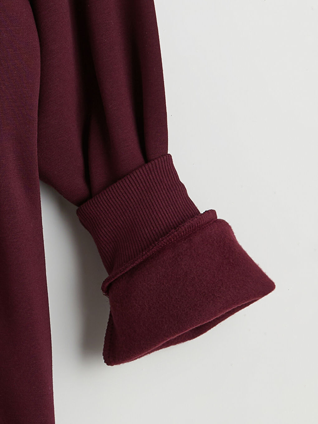 Bordo Cinnamoroll Baskılı Kadın Kalın Sweatshirt-5