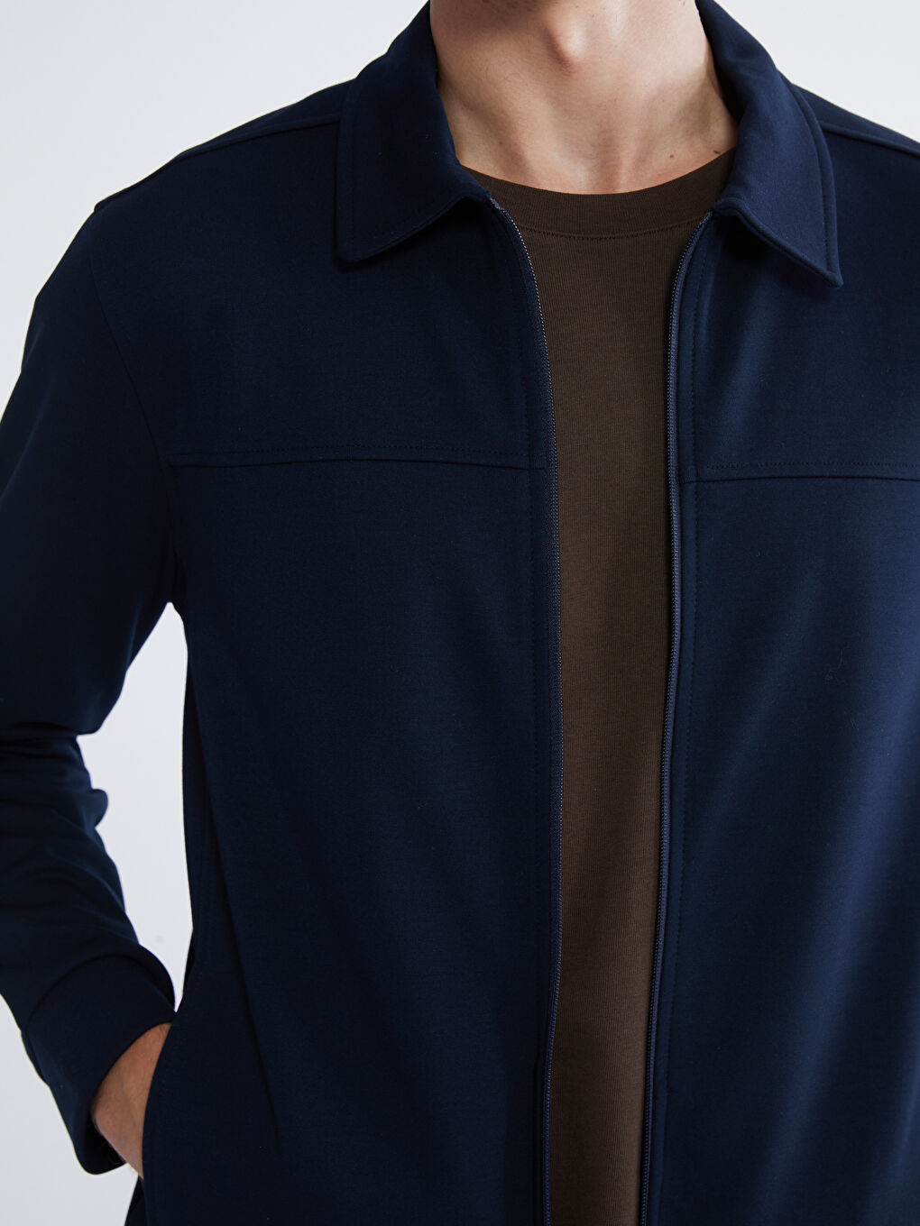 Lacivert Standart Kalıp Erkek Ceket-2