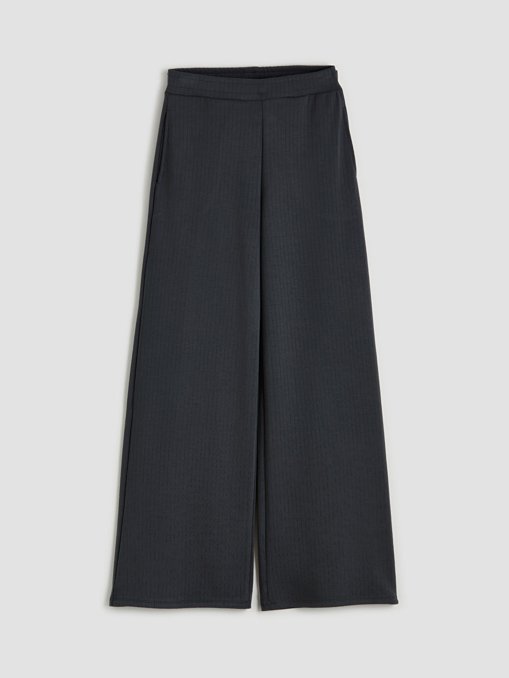 Antrasit Çizgili Soft Touch Kadın Eşofman Altı