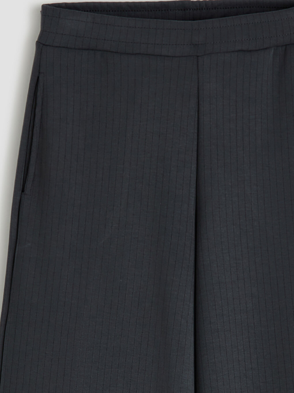 Antrasit Çizgili Soft Touch Kadın Eşofman Altı-1