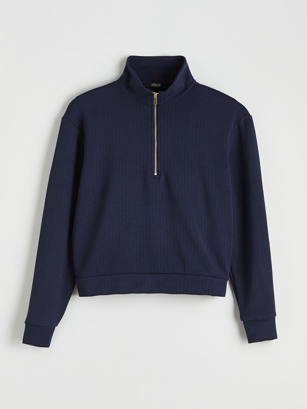 Lacivert Soft Touch Oversize Kadın Sweatshirt	