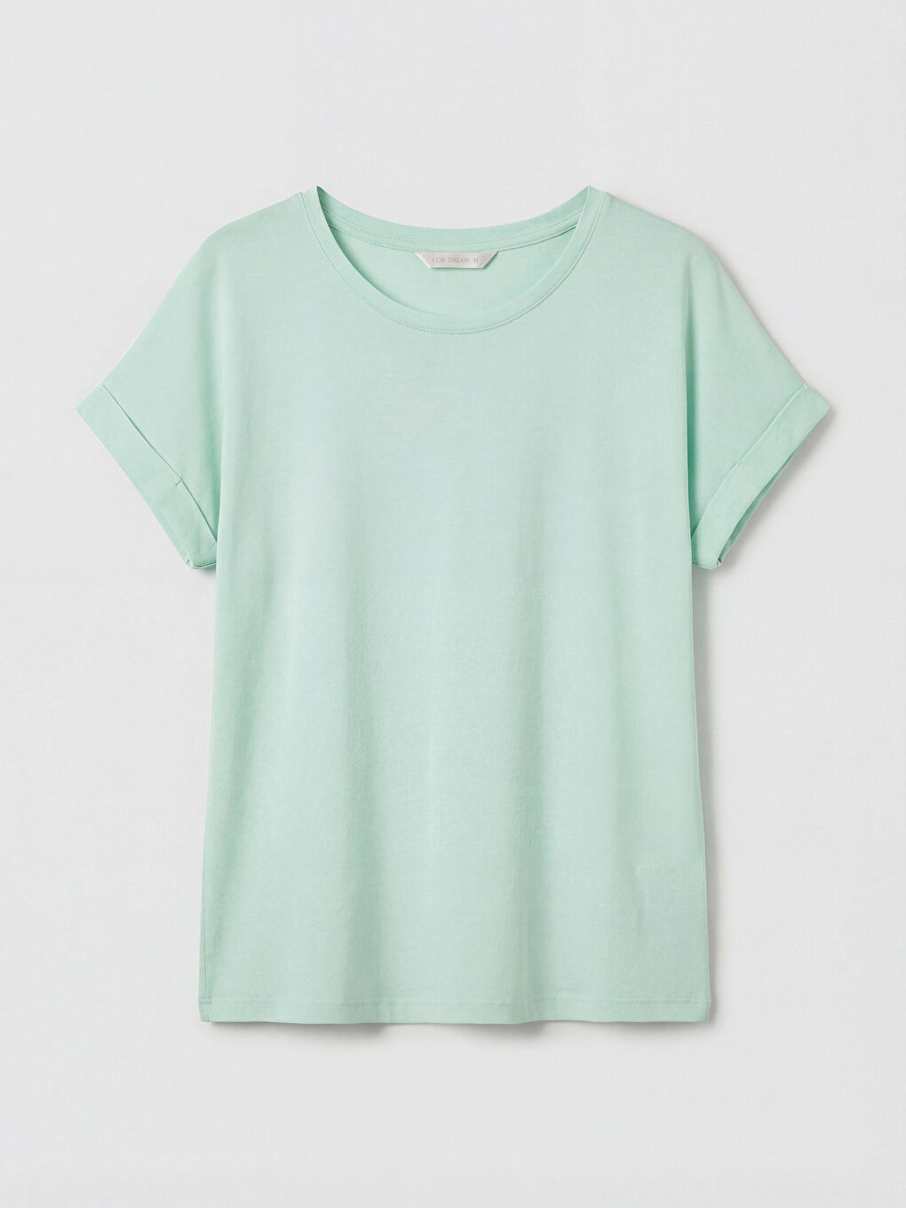 Ekru Bisiklet Yaka Çiçekli Kadın Kaprili Pijama Takımı-1