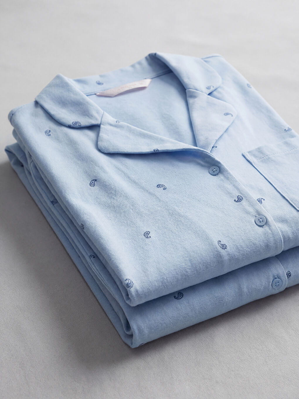 Collared Neck Printed Women's Pyjamas Set