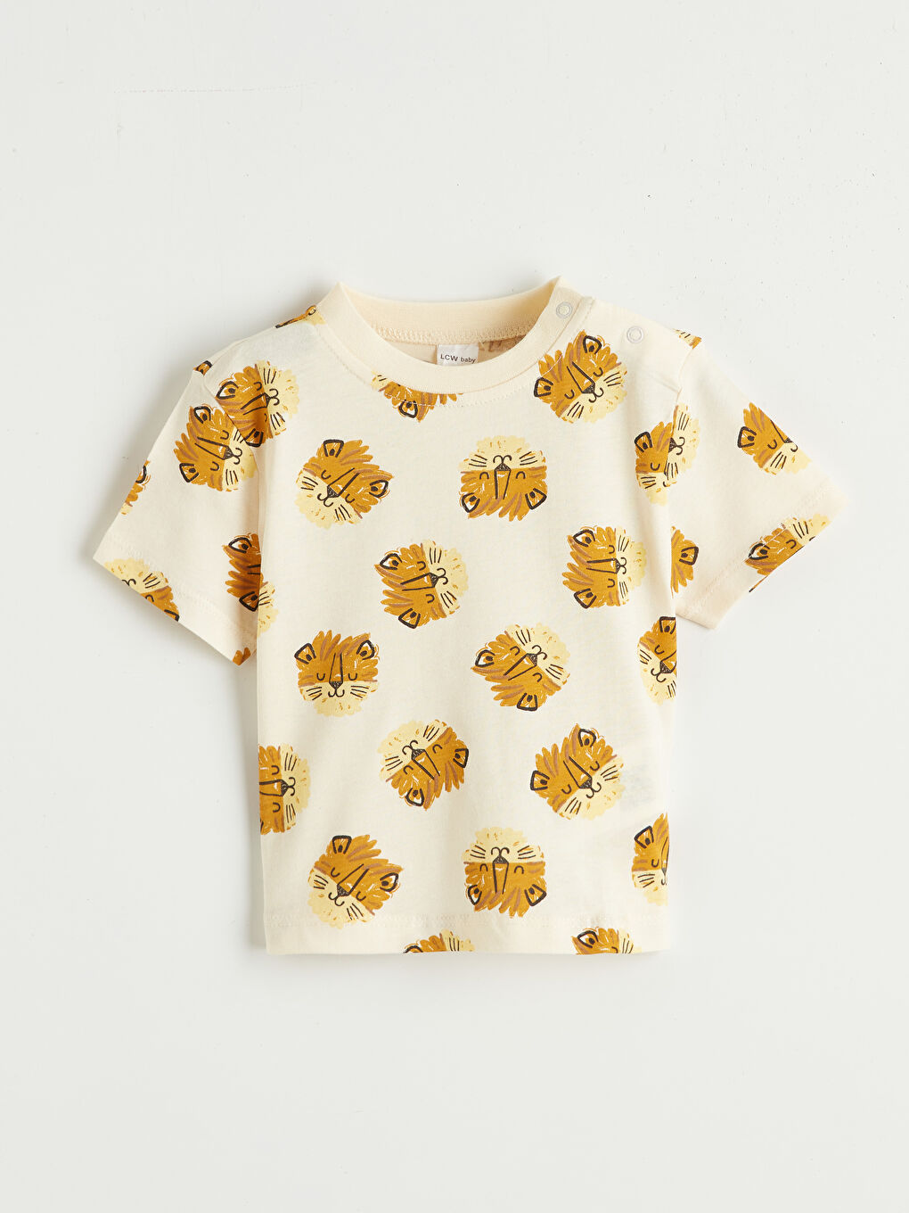 Lion Printed Baby Boy T-Shirt and Sweatpants Set-1