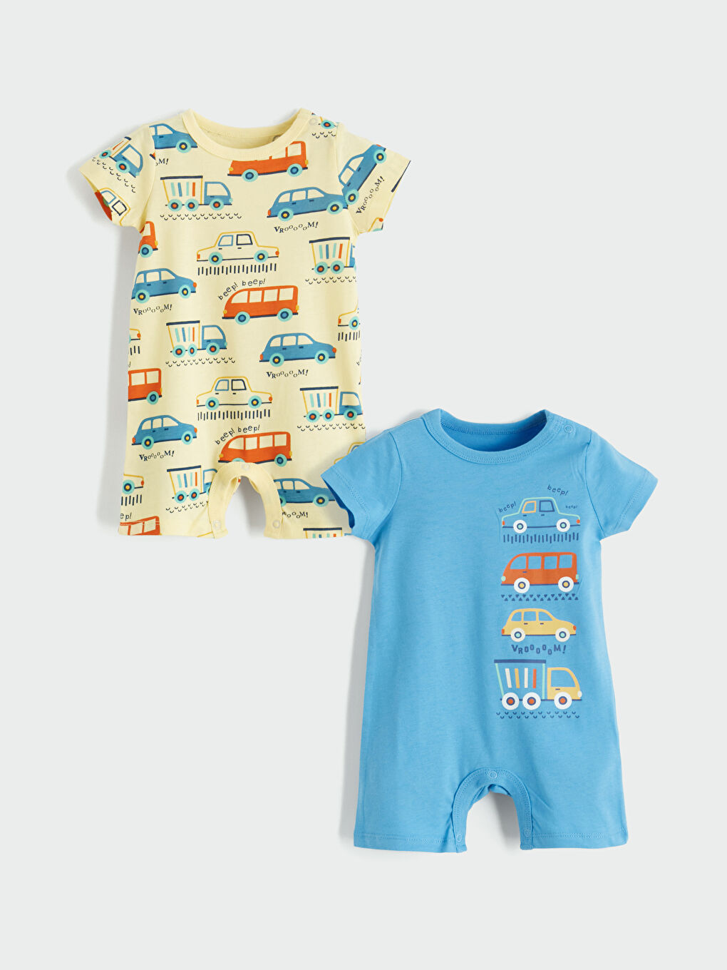 Baby Boy Printed Jumpsuit 2-Pack